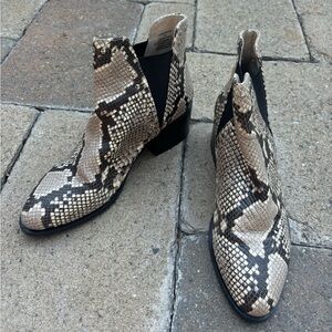 Steve Madden snake skin boots
